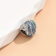 Heart Shaped Alloy Pendant with Multicolor Beads