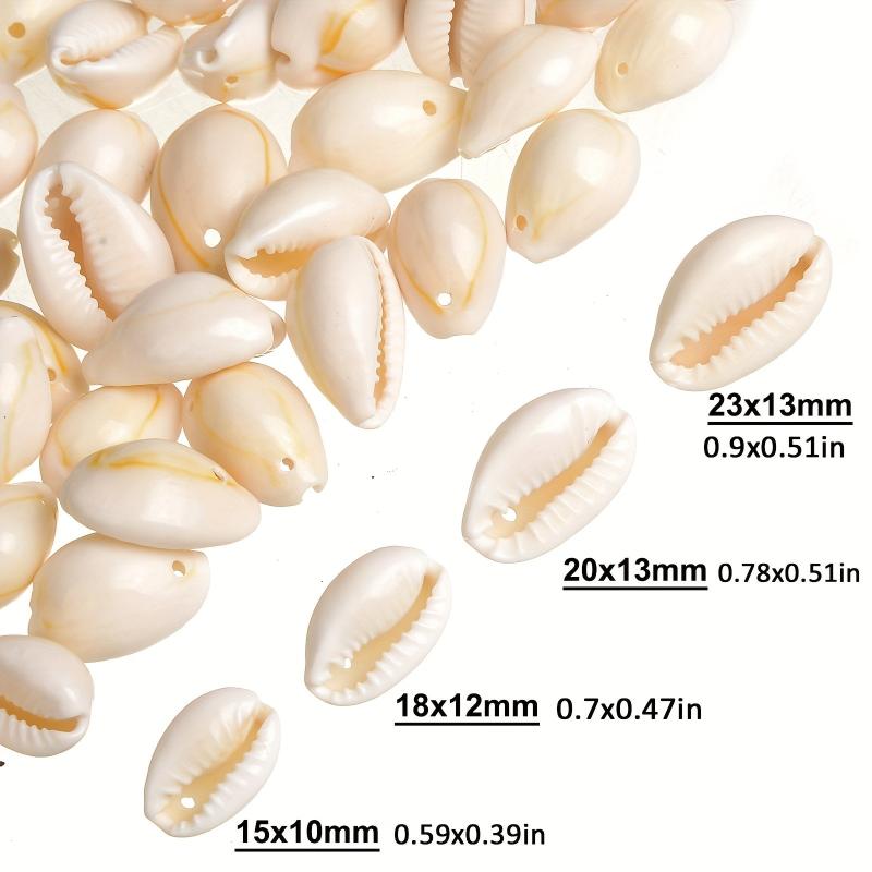 30pcs Spiral Shell Beads Oval Conch Whelk Sea Seashell Spacer Beads