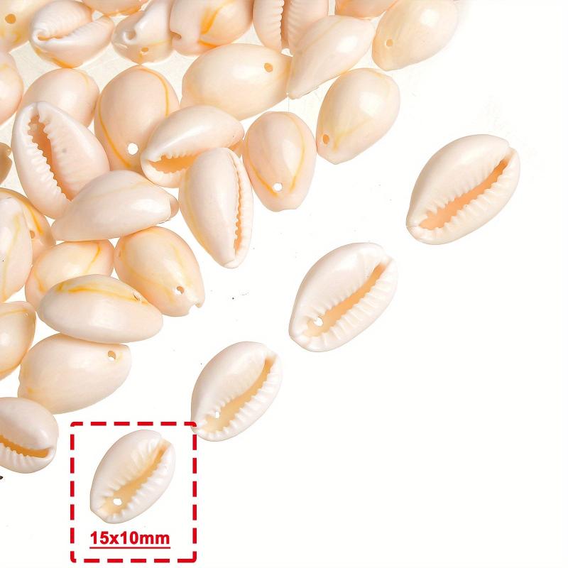 30pcs Spiral Shell Beads Oval Conch Whelk Sea Seashell Spacer Beads