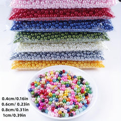 500pcs 4-10mm Colorful Pearl Spacer Beads DIY Jewelry Making Supplies