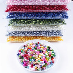 500pcs 4-10mm Colorful Pearl Spacer Beads DIY Jewelry Making Supplies