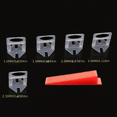 100pcs Tile Leveling System Pliers Spacers Clips & Wedges Toolkit