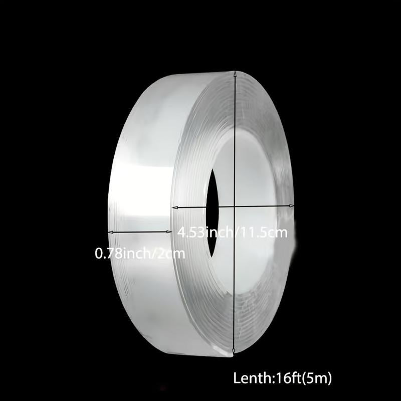 Heavy Duty Double Sided Tape Strong Sticky Strips Washable Clear Nano Tape