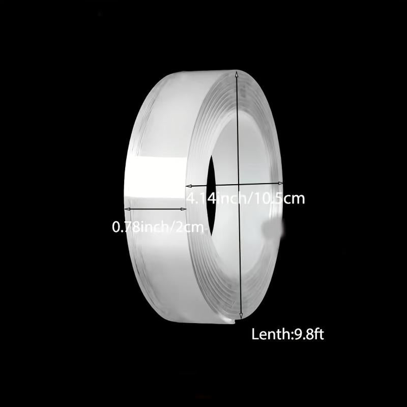 Heavy Duty Double Sided Tape Strong Sticky Strips Washable Clear Nano Tape