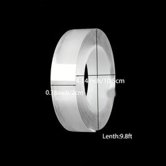 Heavy Duty Double Sided Tape Strong Sticky Strips Washable Clear Nano Tape