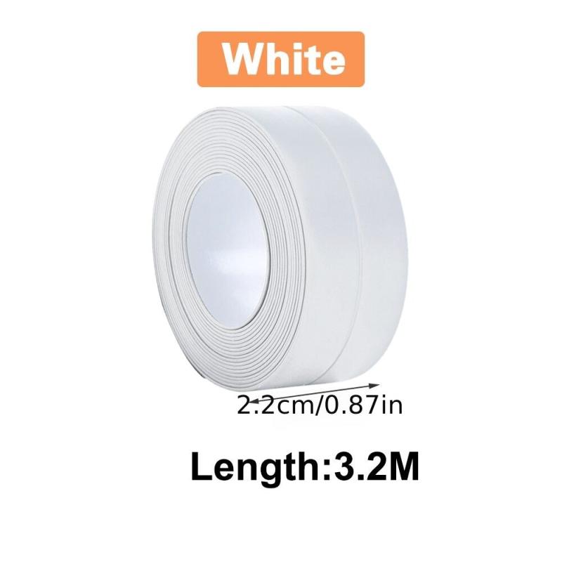10ft Waterproof Wall Sticker Caulk Strip Self Adhesive Sealing Tape