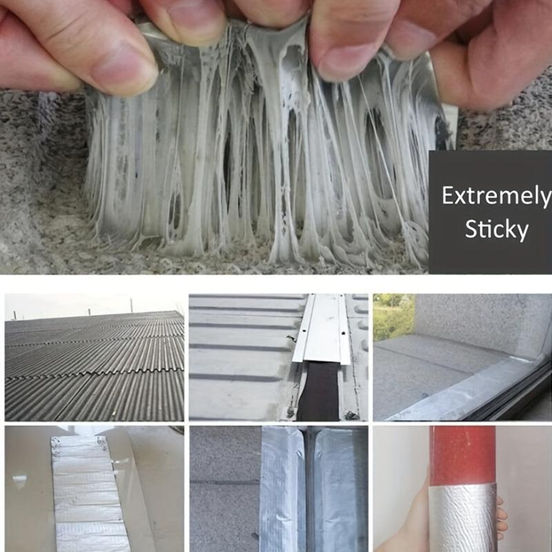 Waterproof Aluminum Foil Butyl Tape High Temp Roof Repair 50mm x 10m