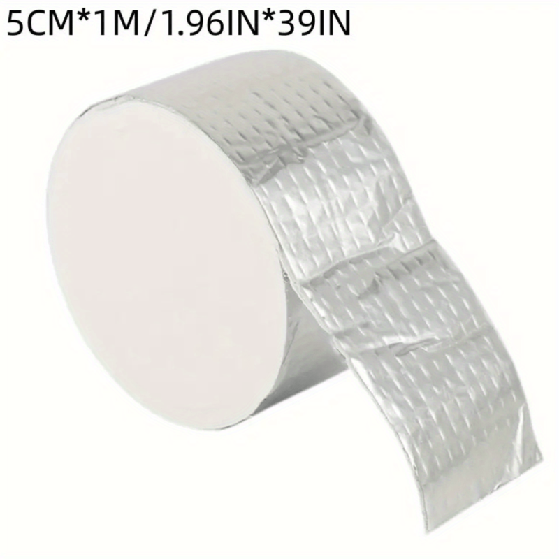 Waterproof Aluminum Foil Butyl Tape High Temp Roof Repair 50mm x 10m