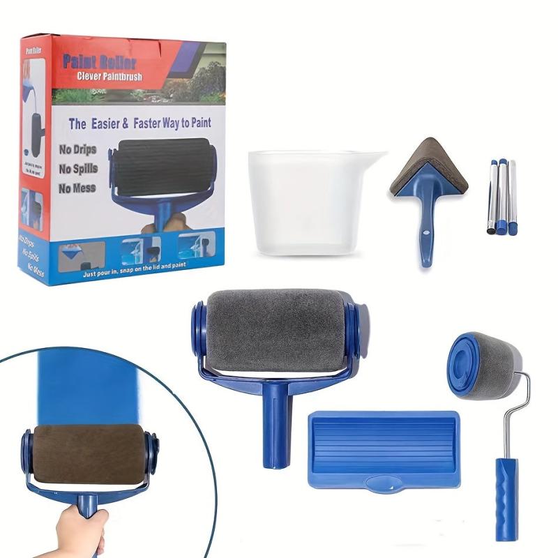 6pcs Multifunctional Paint Roller Brush For Brush Painting Handle Tool