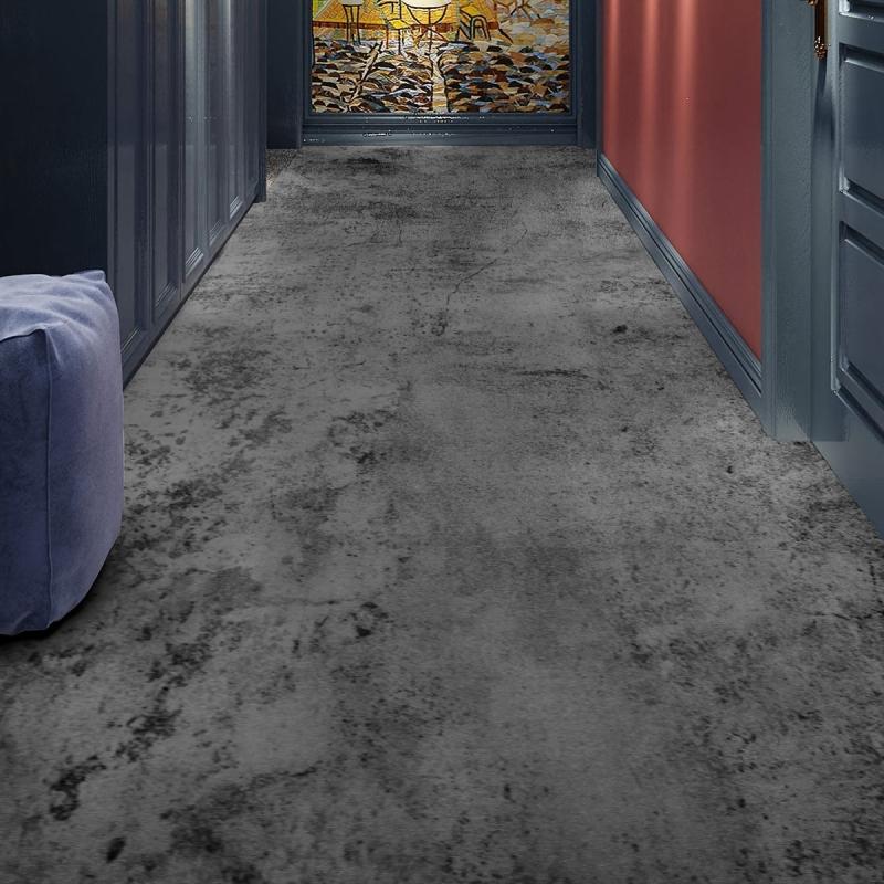 Dark Gray Thickened Non Slip Waterproof Floor Wallpaper