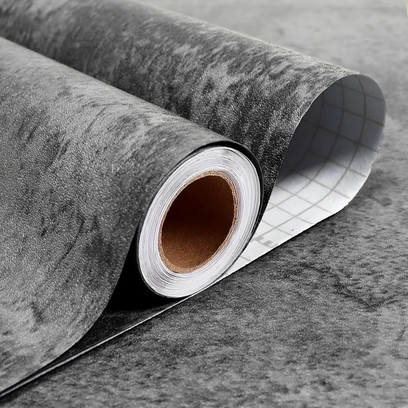 Dark Gray Thickened Non Slip Waterproof Floor Wallpaper