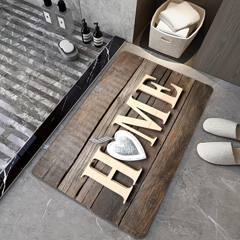 Wood Print Anti-Fatigue Kitchen Mat