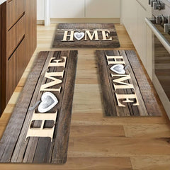Wood Print Anti-Fatigue Kitchen Mat