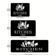 Soft Kitchen Rug Anti Fatigue Comfort Mat Non Slip Runner Rug Absorbent