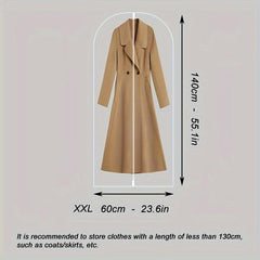 5pcs Clothes Dust Cover Suit Bag with Zipper