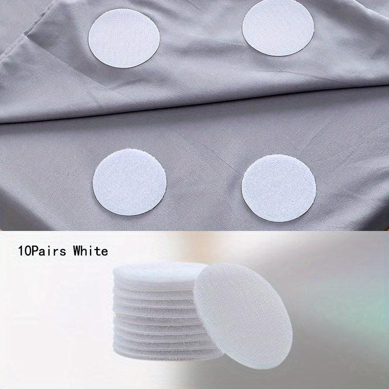 20 Pairs Sticky Hook And Loop Dots 2 Round Self Adhesive Coins