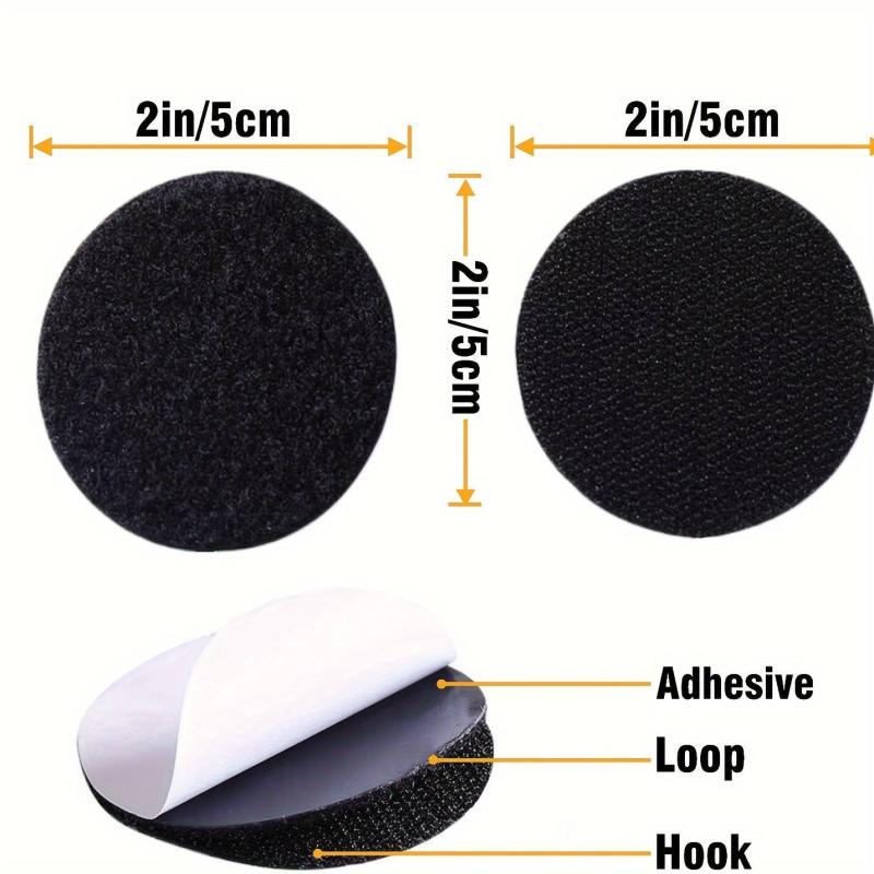 20 Pairs Sticky Hook And Loop Dots 2 Round Self Adhesive Coins