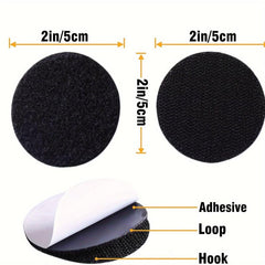 20 Pairs Sticky Hook And Loop Dots 2 Round Self Adhesive Coins
