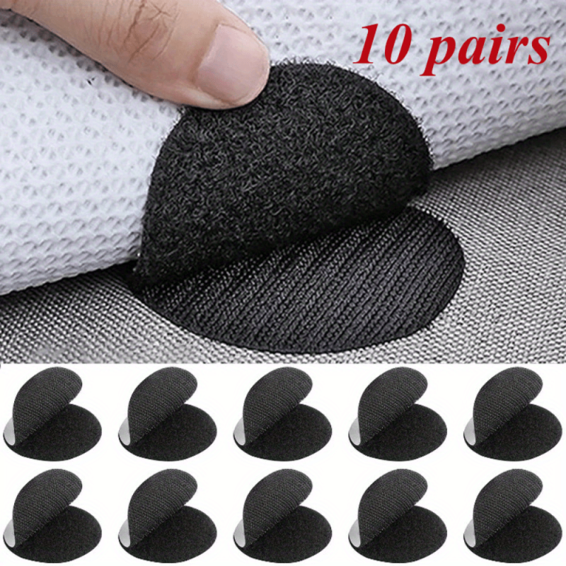 20 Pairs Sticky Hook And Loop Dots 2 Round Self Adhesive Coins