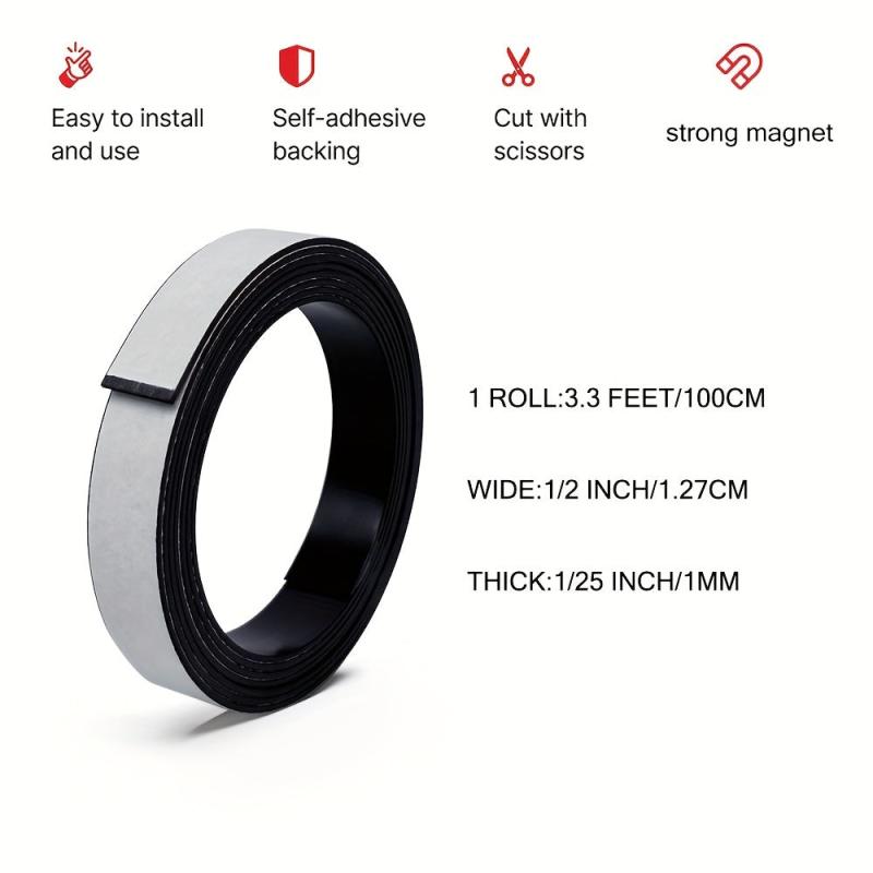 Soft Magnetic Back Tape Roll 1m x 1 x 1mm