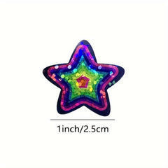 500pcs Laser Star Labels High Paper Stickers Party Wedding Envelope Seals