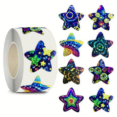 500pcs Laser Star Labels High Paper Stickers Party Wedding Envelope Seals