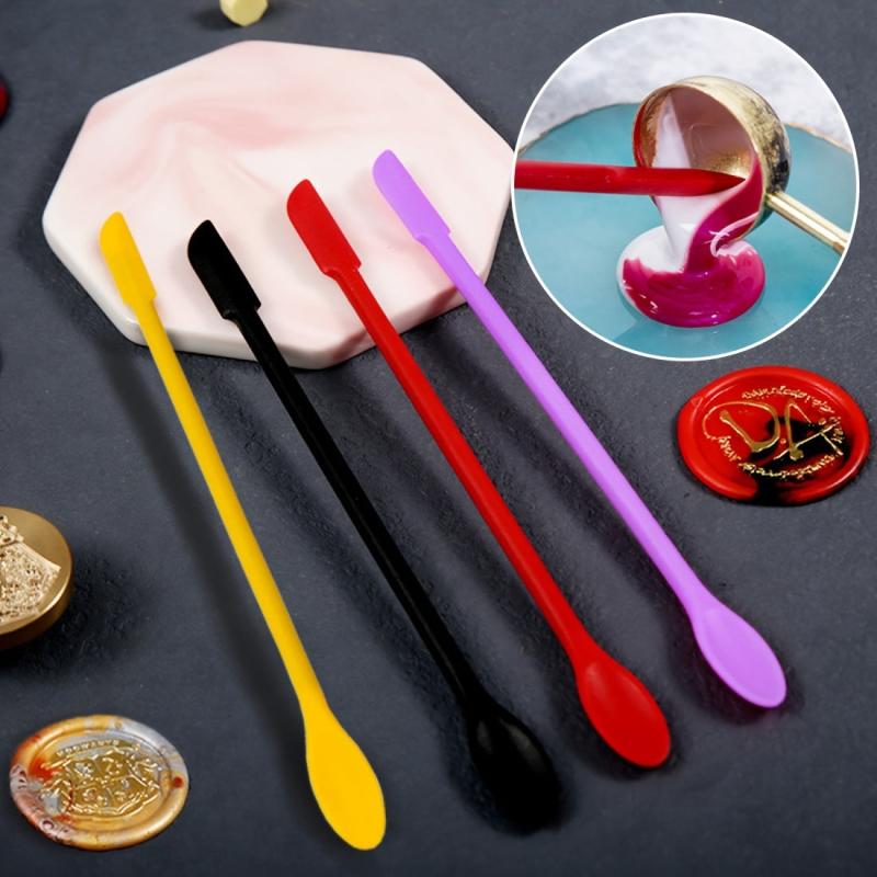 Double End Silicone Sealing Wax Spatula Tool for Sealing Wax Spoon
