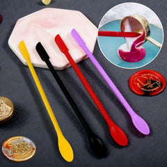Double End Silicone Sealing Wax Spatula Tool for Sealing Wax Spoon