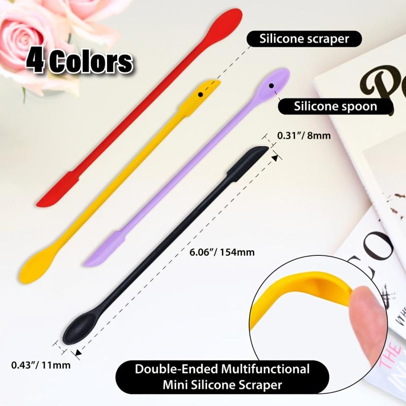 Double End Silicone Sealing Wax Spatula Tool for Sealing Wax Spoon