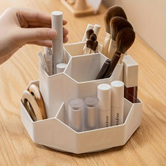 High Capacity Rotating Pen Holder for Workspace Organization