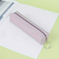 Plain Leather Pencil Case for Stationery