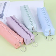 Plain Leather Pencil Case for Stationery