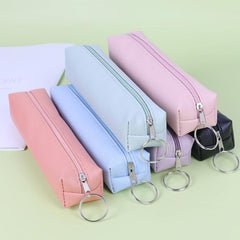 Plain Leather Pencil Case for Stationery