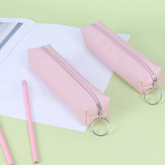 Plain Leather Pencil Case for Stationery