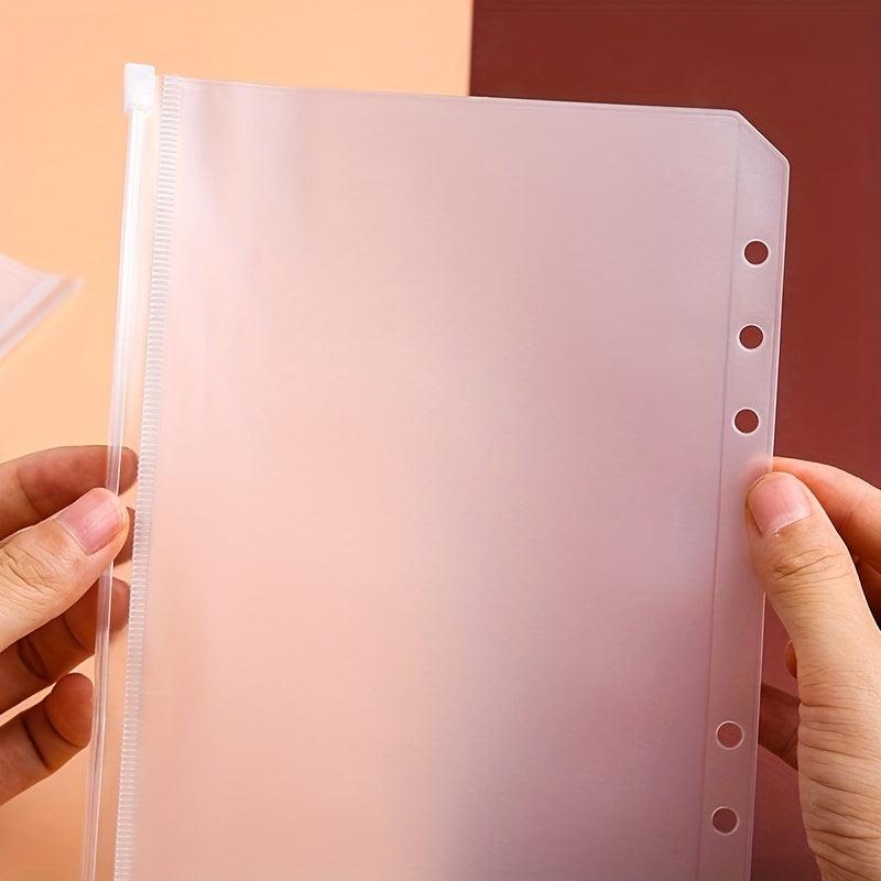 5 Pcs Transparent PVC Document Storage Case Student Stationery Storage Bag