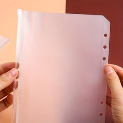 5 Pcs Transparent PVC Document Storage Case Student Stationery Storage Bag