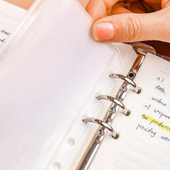 5 Pcs Transparent PVC Document Storage Case Student Stationery Storage Bag