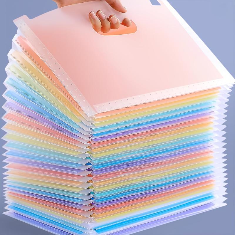 25 Pockets Expanding File Folder A4 Letter Size Paper Organizer