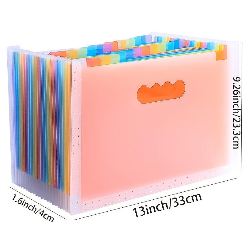 25 Pockets Expanding File Folder A4 Letter Size Paper Organizer