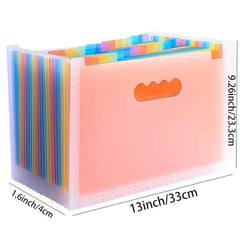 25 Pockets Expanding File Folder A4 Letter Size Paper Organizer
