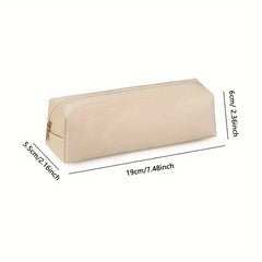 Stylish Faux Leather Pencil Case