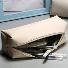 Stylish Faux Leather Pencil Case