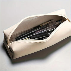 Stylish Faux Leather Pencil Case