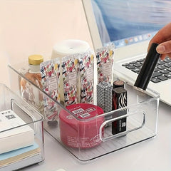 Acrylic Cosmetic Storage Box Clear Organizer for Home and Office