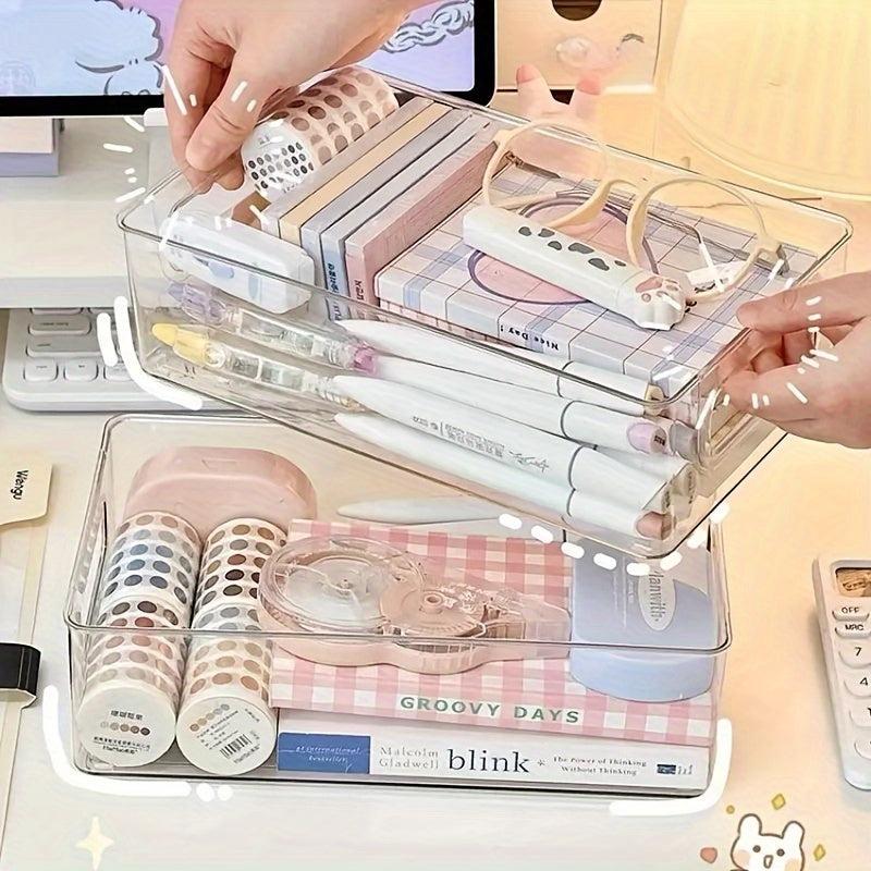 Acrylic Cosmetic Storage Box Clear Organizer for Home and Office