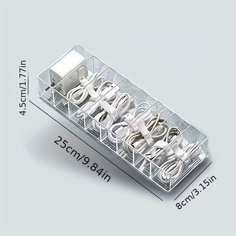 Cable Organizer Charging Compartment for Cell Phone Charger