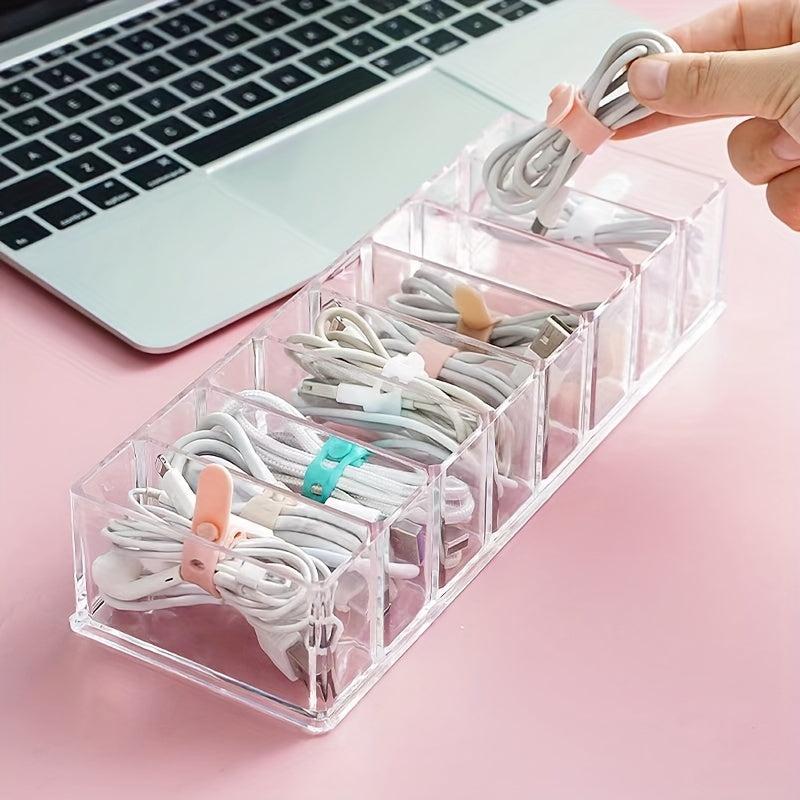 Cable Organizer Charging Compartment for Cell Phone Charger
