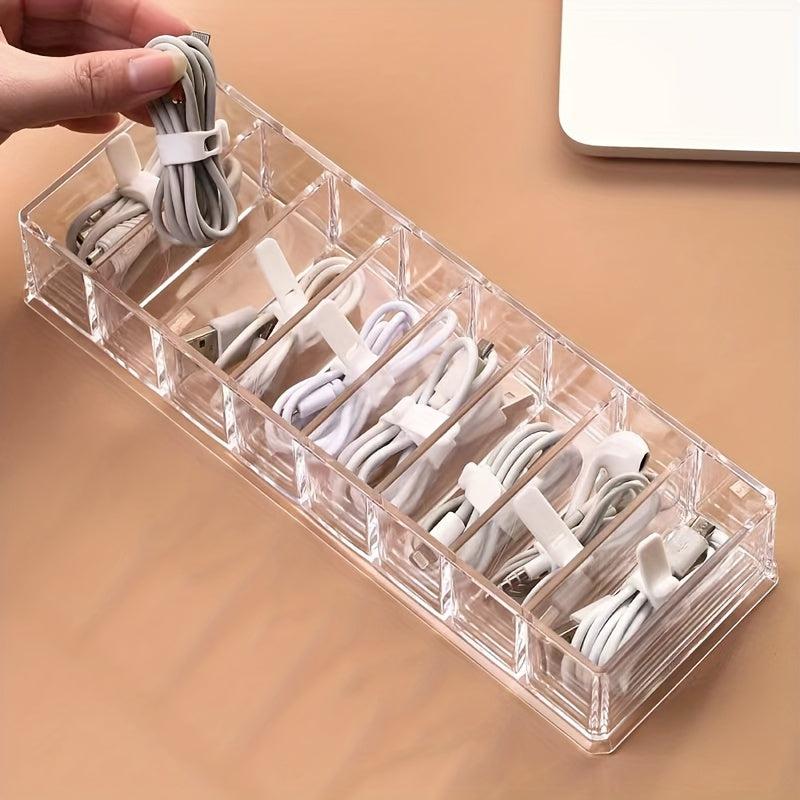 Cable Organizer Charging Compartment for Cell Phone Charger