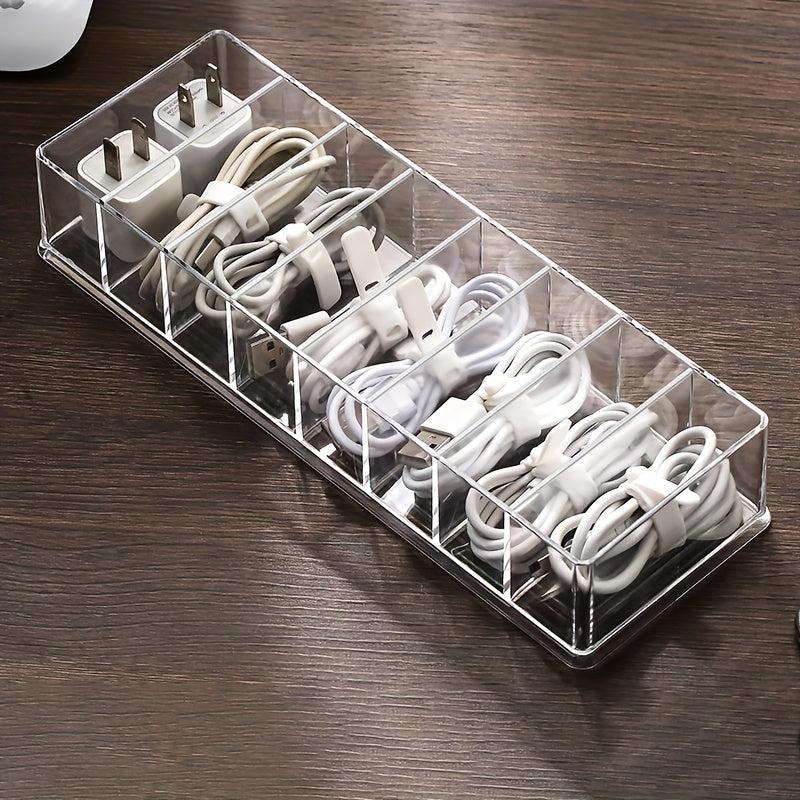 Cable Organizer Charging Compartment for Cell Phone Charger