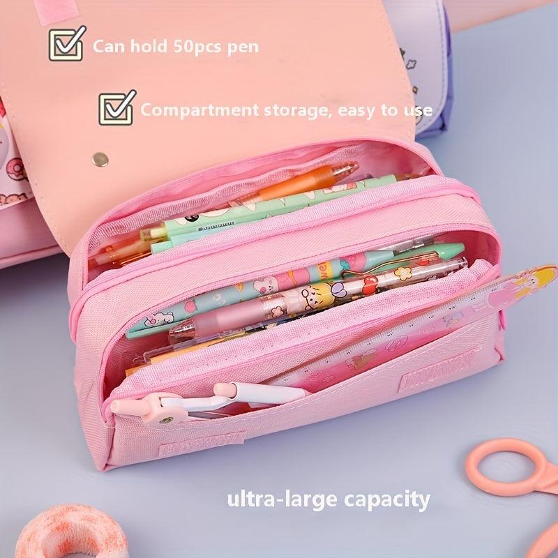 Large Capacity Decompression Pencil Case Desktop Organizing Pencil Bag
